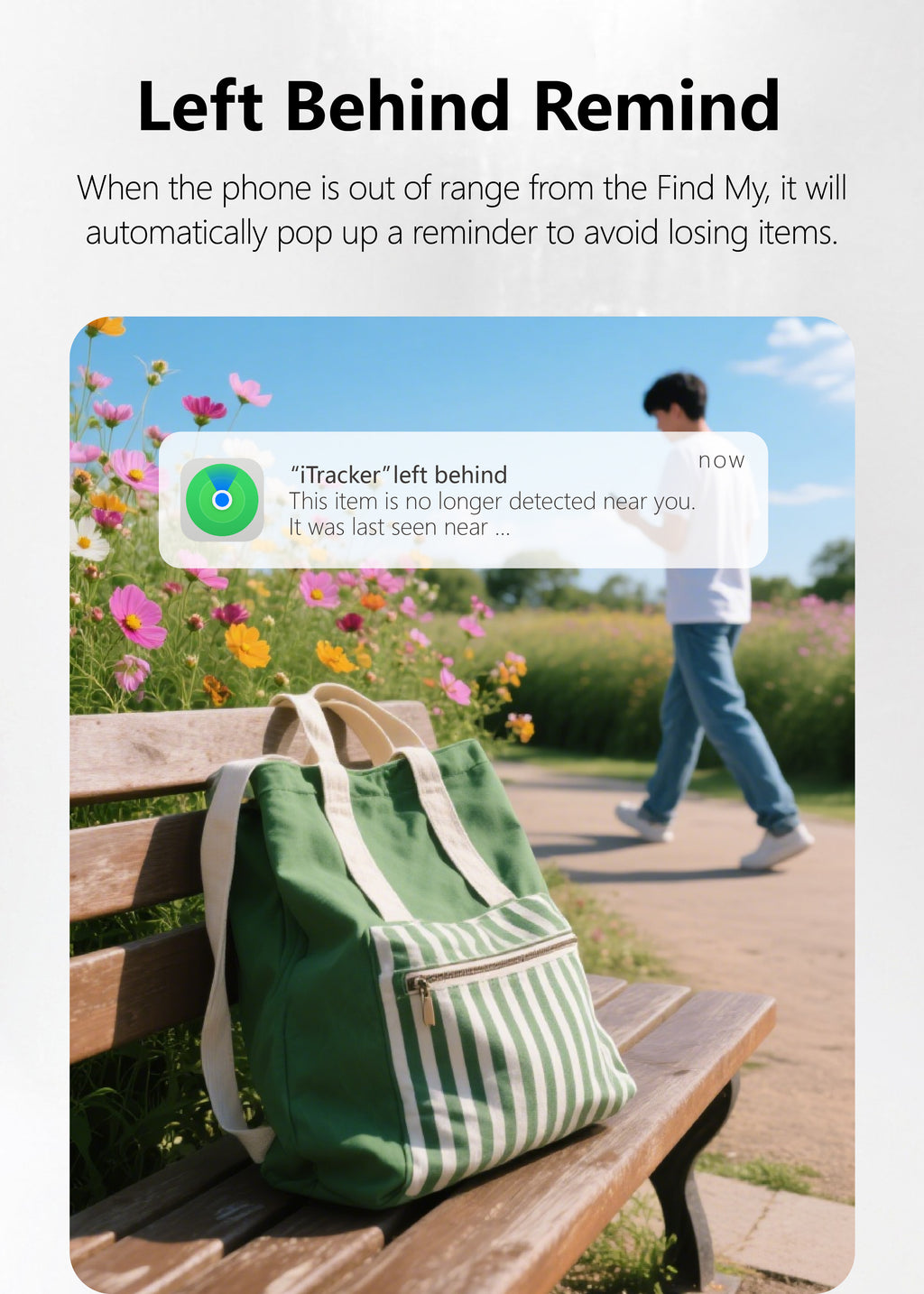 FOONCH Track And Find Tag Tracker Airtag Smart Finder Works with Apple Find My Network